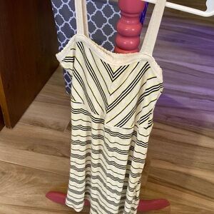 Volcom Black and Yellow Striped Dress